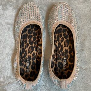 Steve Madden rhinestone ballet flats for girls. Size 2